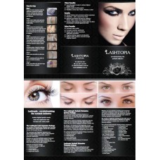 Lashtopia By C.A.T & Co Professional Tri Fold Brochure